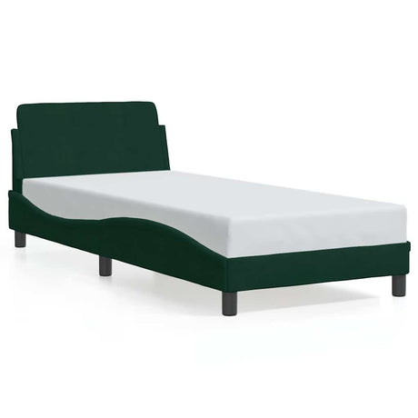 Vidaxl bedframe dover 90x190 cm fluweel donkergroen