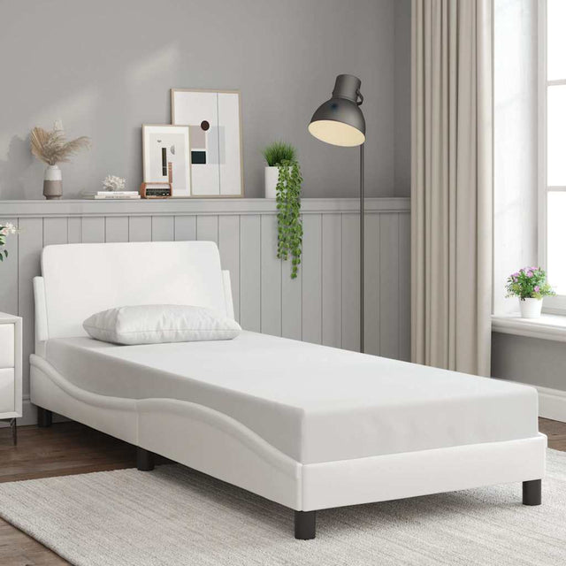 Vidaxl bedframe dover kunstleer wit 90x190 cm