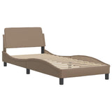 Vidaxl bedframe dover kunstleer cappucinnokleurig 90x190 cm
