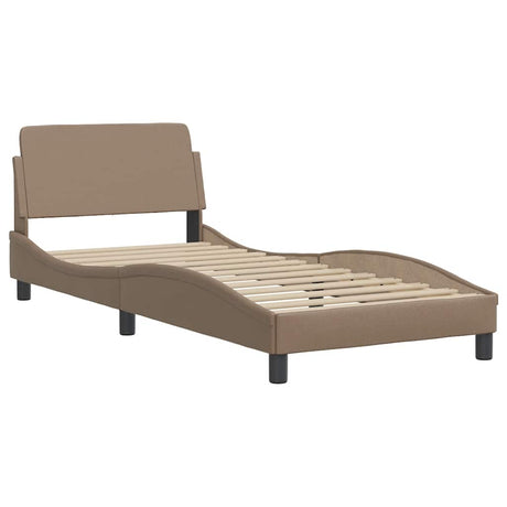 Vidaxl bedframe dover kunstleer cappucinnokleurig 90x190 cm