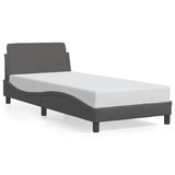 Vidaxl bedframe dover kunstleer grijs 90x200 cm