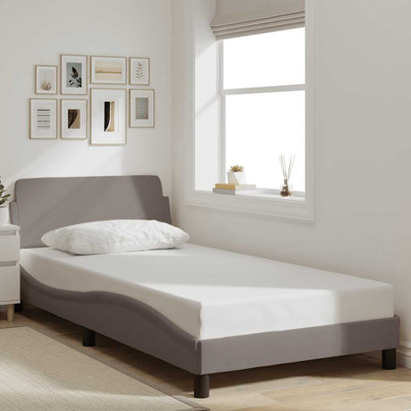 Vidaxl bedframe dover 100x200 cm stof taupe
