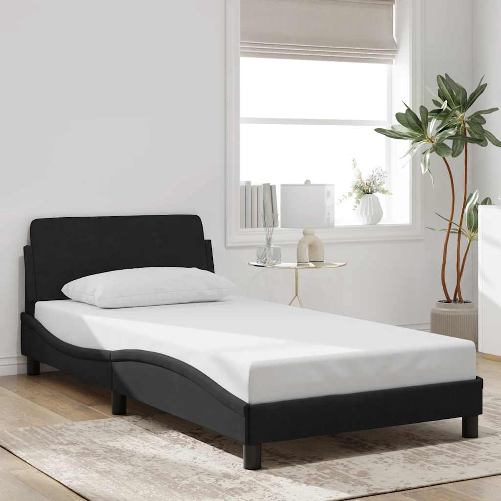 Vidaxl bedframe dover 100x200 cm fluweel zwart