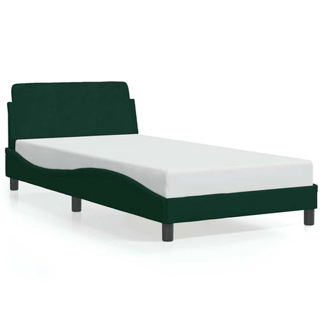 Vidaxl bedframe dover 100x200 cm fluweel donkergroen