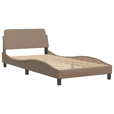 Vidaxl bedframe dover kunstleer cappuccinokleurig 100x200 cm