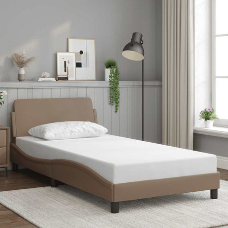 Vidaxl bedframe dover kunstleer cappuccinokleurig 100x200 cm