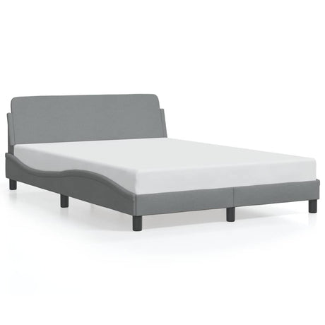 Vidaxl bedframe dover 120x200 cm stof lichtgrijs