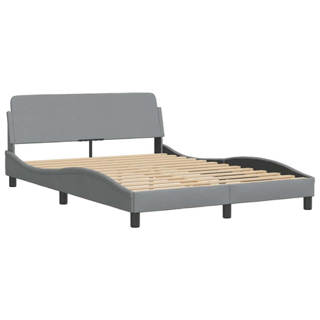 Vidaxl bedframe dover 120x200 cm stof lichtgrijs