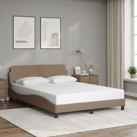 Vidaxl bedframe dover kunstleer cappuccinokleurig 120x200 cm