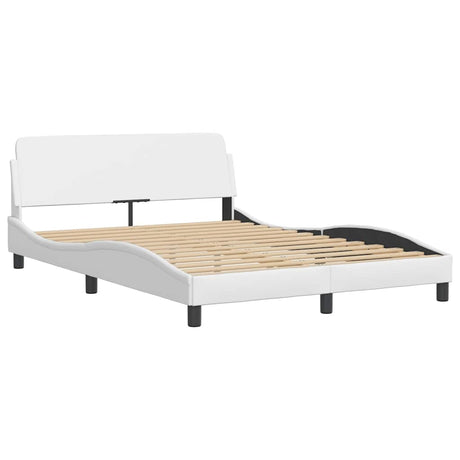 Vidaxl bedframe dover kunstleer wit 140x190 cm
