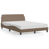 Vidaxl bedframe dover kunstleer cappucinnokleurig 140x190 cm