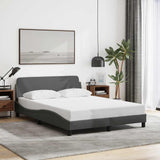 Vidaxl bedframe dover stof donkergrijs 140x200 cm