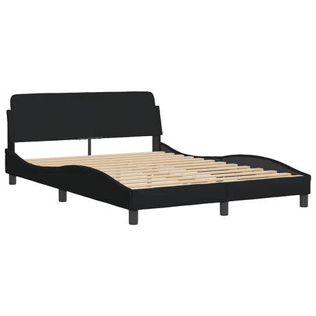 Vidaxl bedframe dover stof zwart 140x200 cm