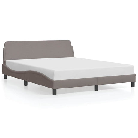Vidaxl bedframe dover stof taupe 160x200 cm