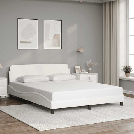 Vidaxl bedframe dover kunstleer wit 160x200 cm