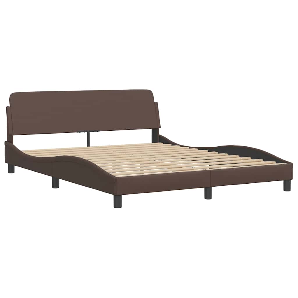 Vidaxl bedframe dover kunstleer bruin 160x200 cm
