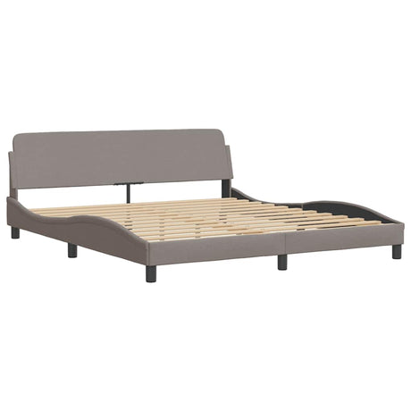 Vidaxl bedframe dover stof taupe 180x200 cm