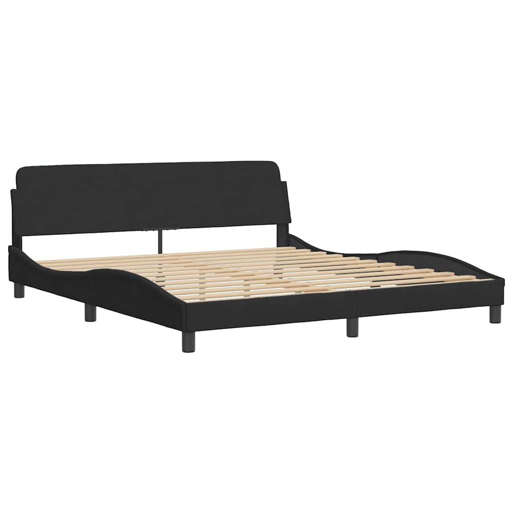 Vidaxl bedframe dover 180x200 cm fluweel zwart