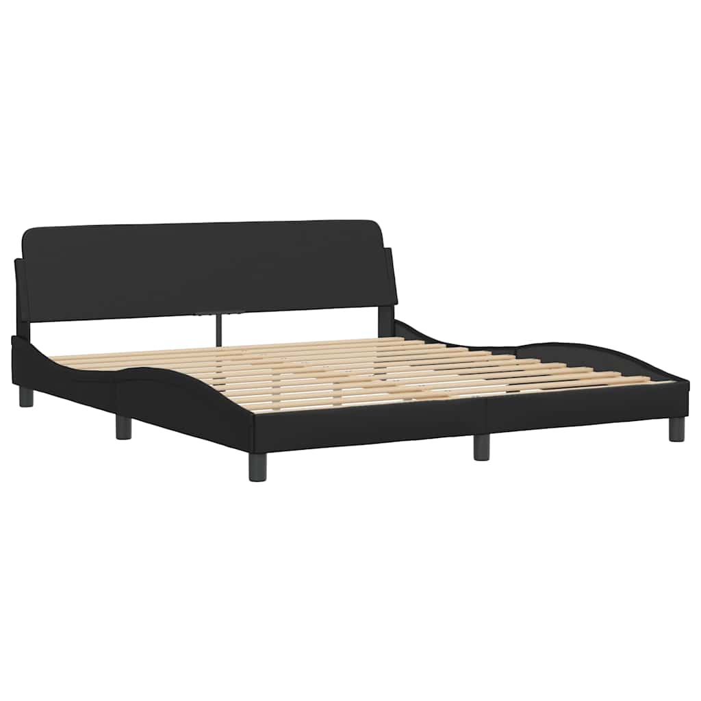 Vidaxl bedframe dover kunstleer zwart 180x200 cm