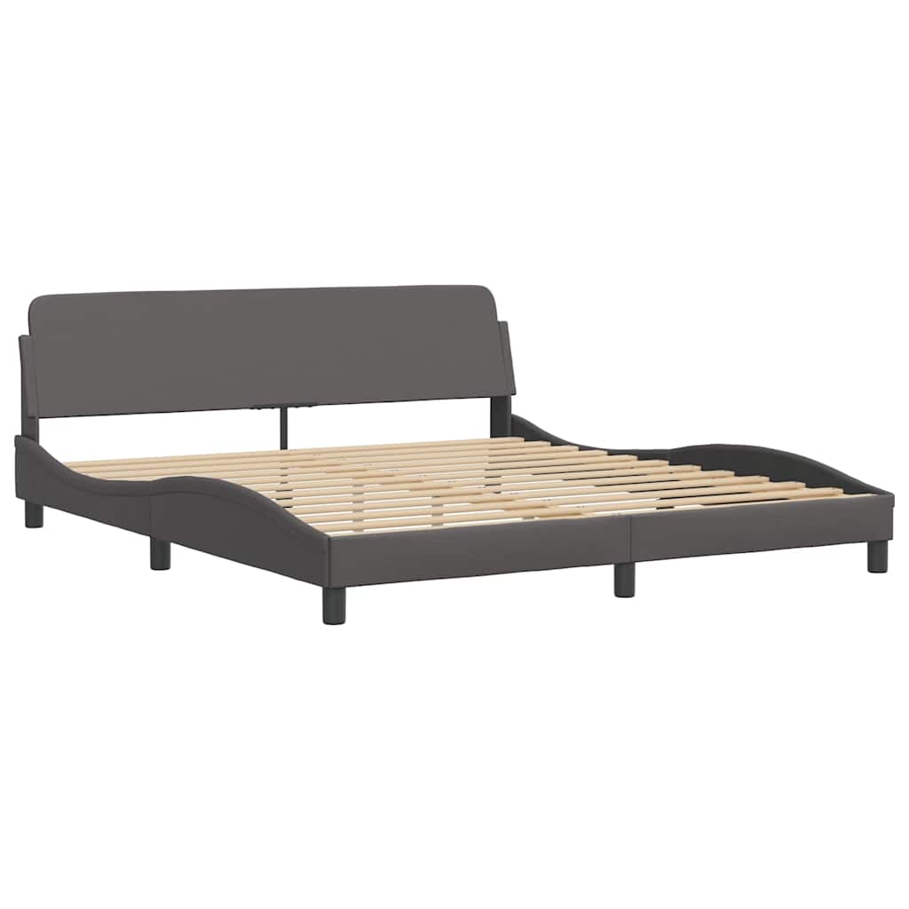 Vidaxl bedframe dover kunstleer grijs 180x200 cm