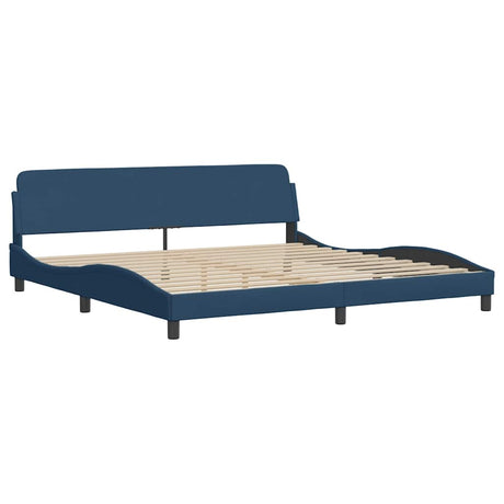 Vidaxl bedframe dover stof blauw 200x200 cm