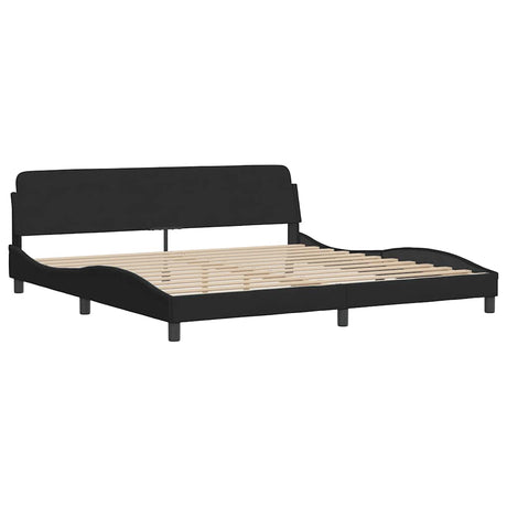 Vidaxl bedframe dover 200x200 cm fluweel zwart