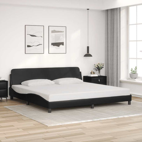 Vidaxl bedframe dover kunstleer zwart 200x200 cm