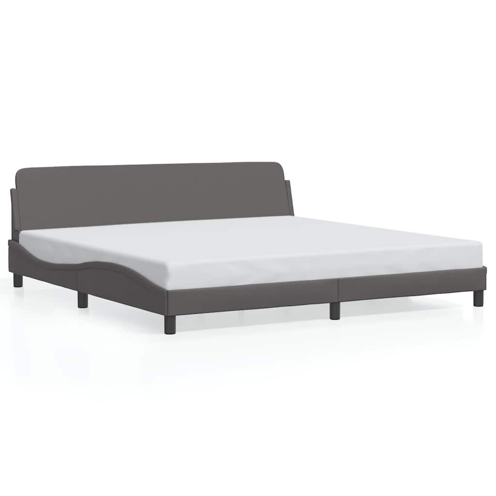 Vidaxl bedframe dover kunstleer grijs 200x200 cm