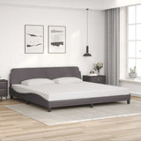 Vidaxl bedframe dover kunstleer grijs 200x200 cm