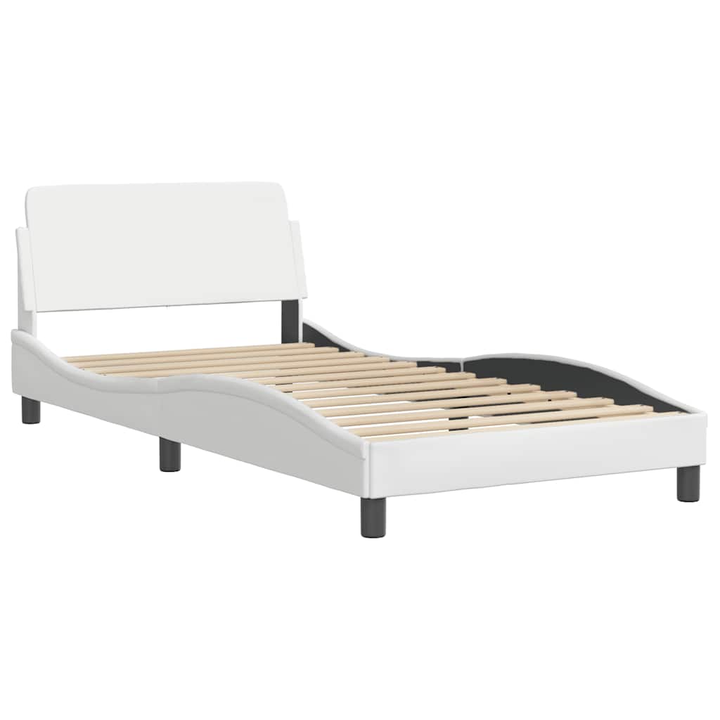 Vidaxl bedframe dover kunstleer wit 100x190 cm