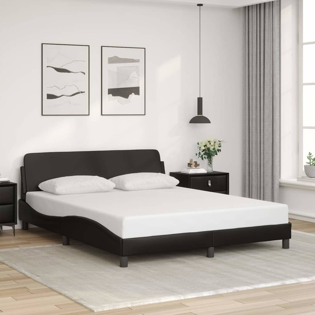 Vidaxl bedframe dover kunstleer zwart 152x203 cm