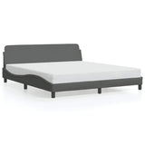 Vidaxl bedframe dover stof donkergrijs 183x213 cm
