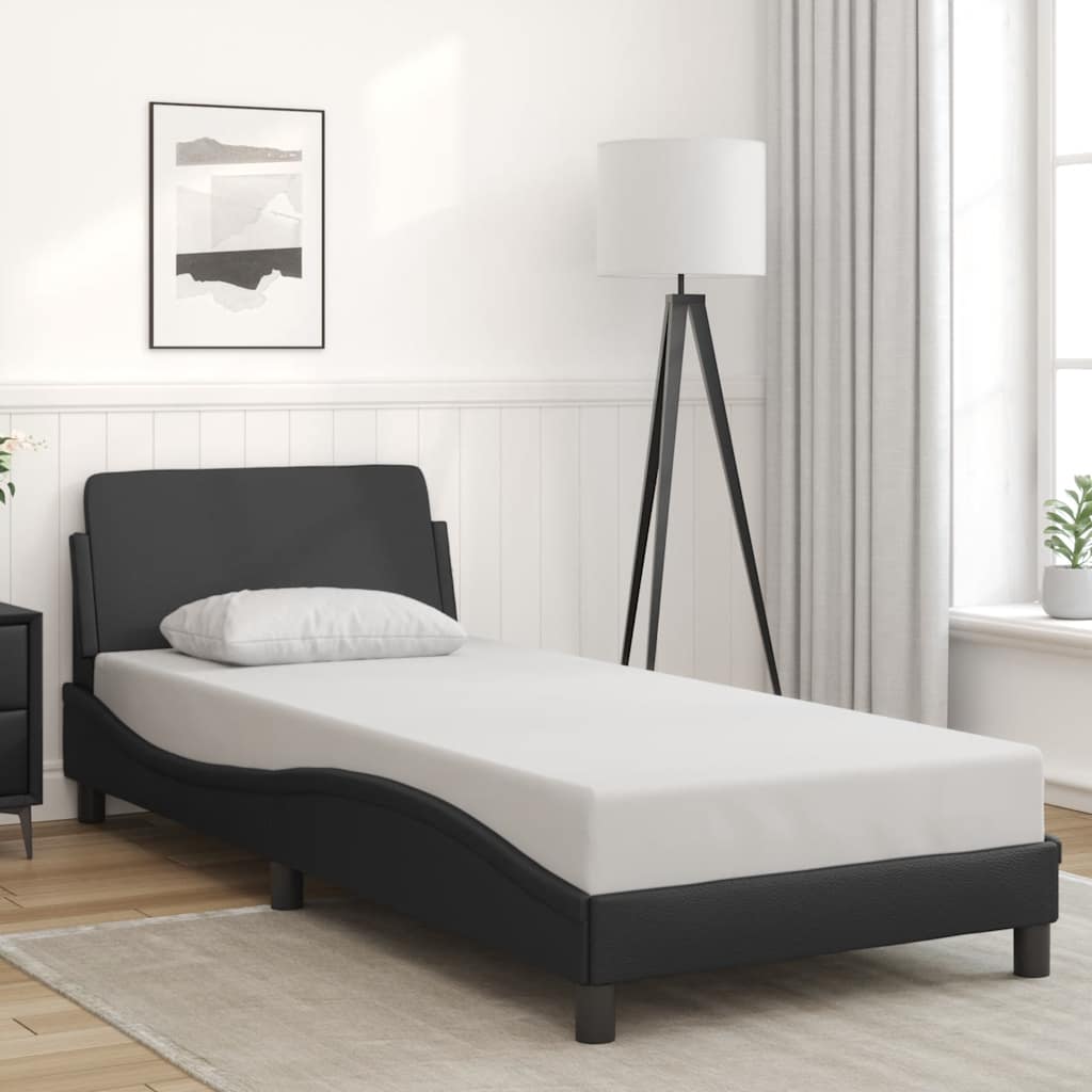 Vidaxl bedframe dover zwart 90x190 cm kunstleer