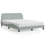Vidaxl bedframe dover lichtgrijs 135x190 cm fluweel