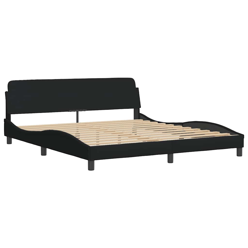 Vidaxl bedframe dover zwart 180x200 cm stof