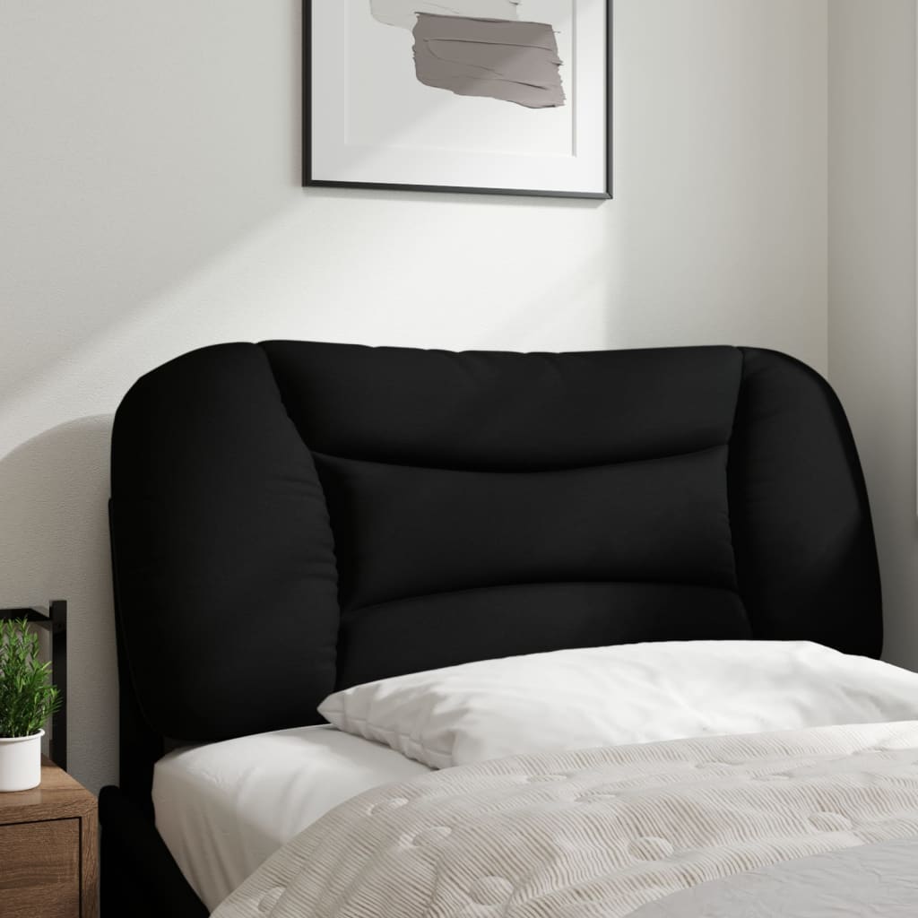 Vidaxl hoofdbordkussen hvar 80 cm stof zwart
