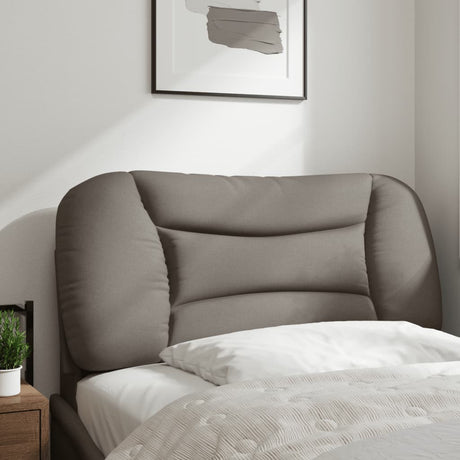 Vidaxl hoofdbordkussen hvar 90 cm stof taupe