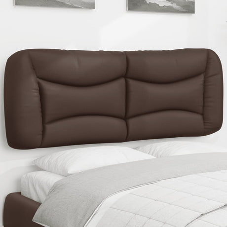 Vidaxl hoofdbordkussen hvar 120 cm kunstleer bruin