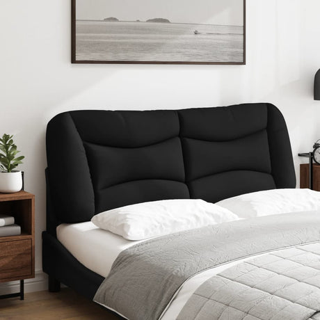 Vidaxl hoofdbordkussen hvar 140 cm stof zwart