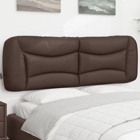 Vidaxl hoofdbordkussen hvar 160 cm kunstleer bruin