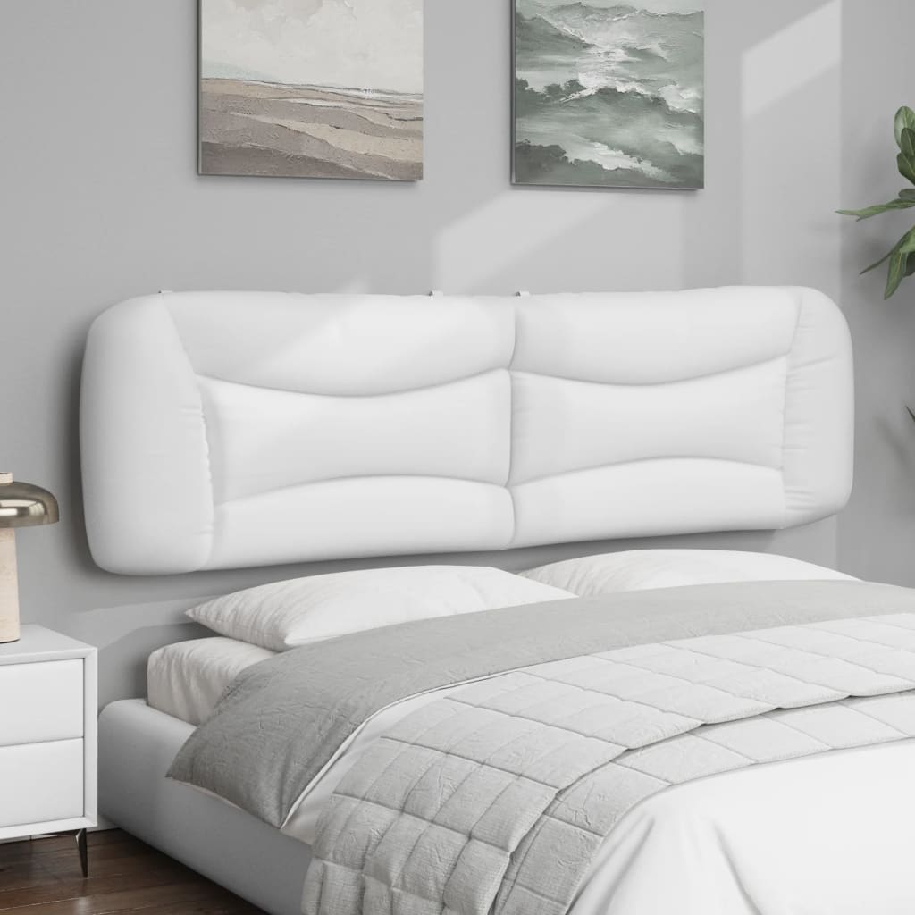 Vidaxl hoofdbordkussen hvar 183 cm kunstleer wit