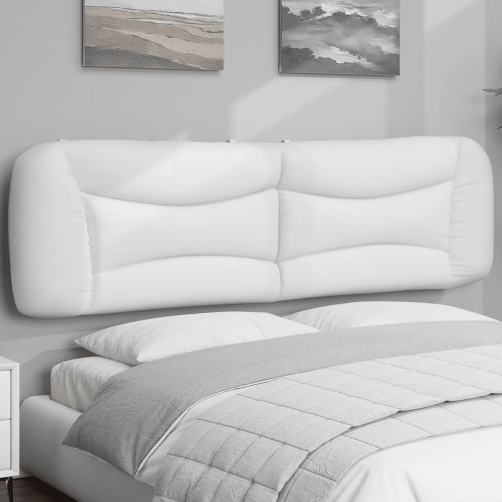 Vidaxl hoofdbordkussen hvar 183 cm kunstleer wit
