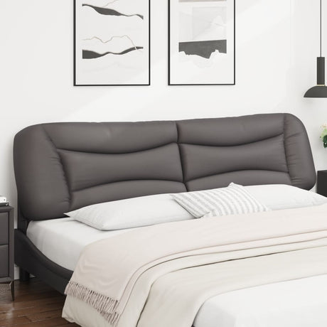Vidaxl hoofdbordkussen hvar 200 cm kunstleer grijs