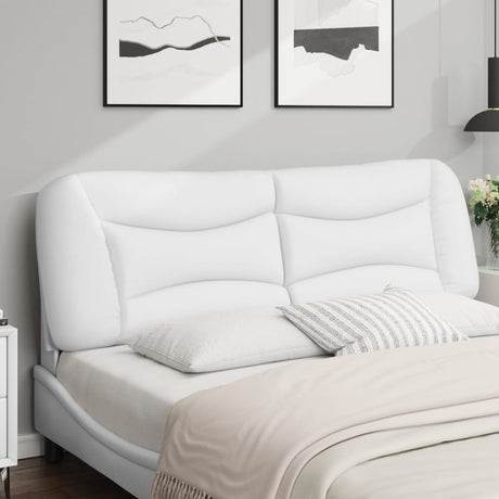 Vidaxl hoofdbordkussen hvar 152 cm kunstleer wit