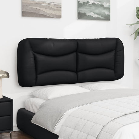 Vidaxl hoofdbordkussen zwart 135 cm kunstleer