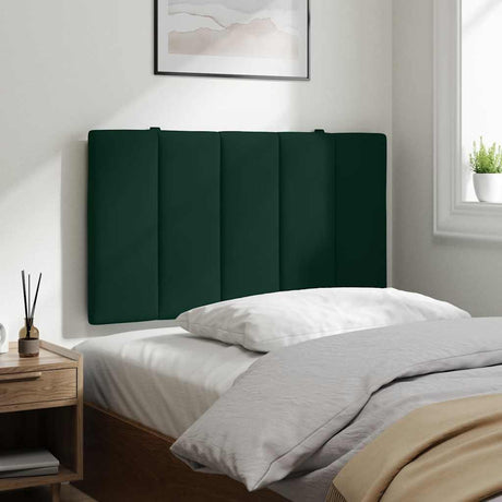 Vidaxl hoofdbordkussen hanko 80 cm fluweel donkergroen