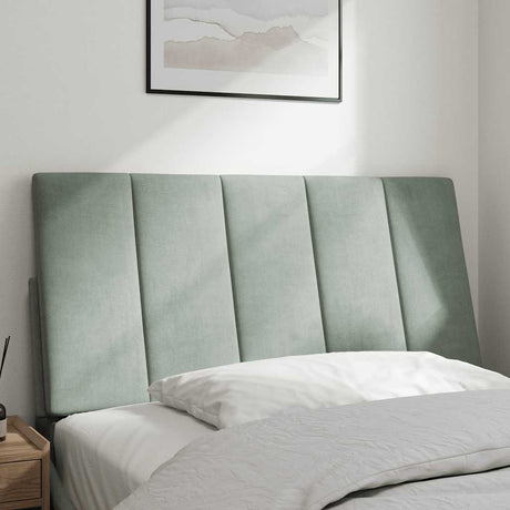 Vidaxl hoofdbordkussen hanko 100 cm velvet lichtgrijs