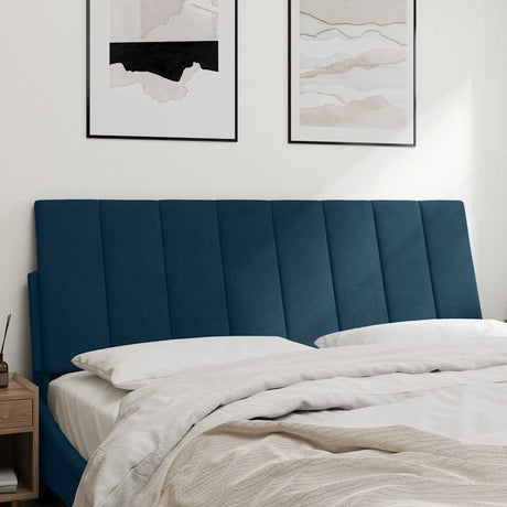 Vidaxl hoofdbordkussen hanko 140 cm fluweel blauw