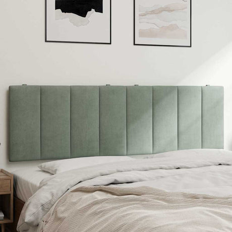 Vidaxl hoofdbordkussen hanko 160 cm fluweel lichtgrijs