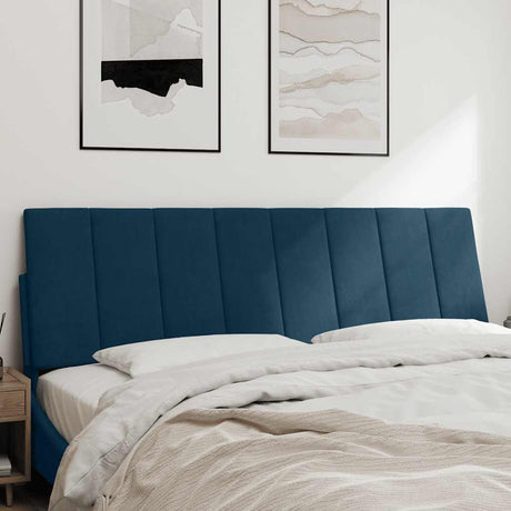 Vidaxl hoofdbordkussen hanko 160 cm fluweel blauw